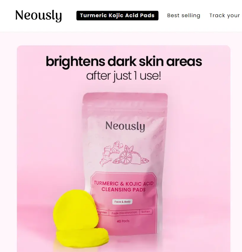 Neously Turmeric Kojic Acid Pads 