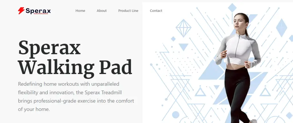 Sperax Walking Pad Homepage