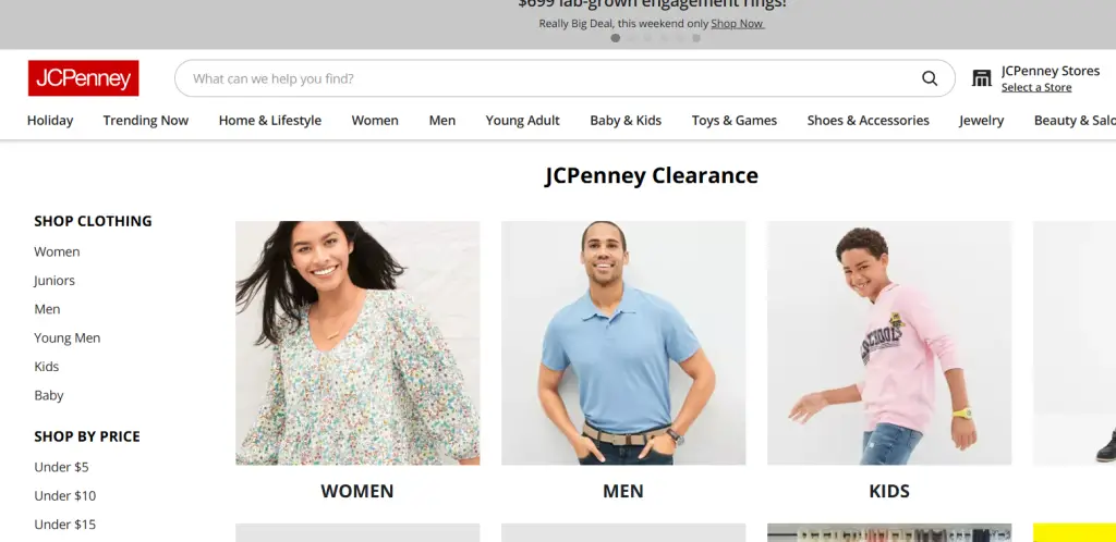 JCPenney $2.99 Sale