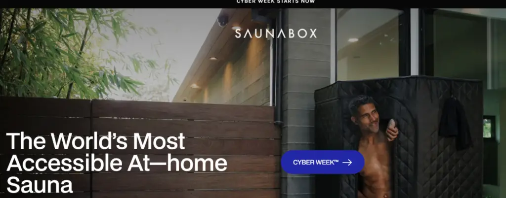 Saunabox.com Homepage 