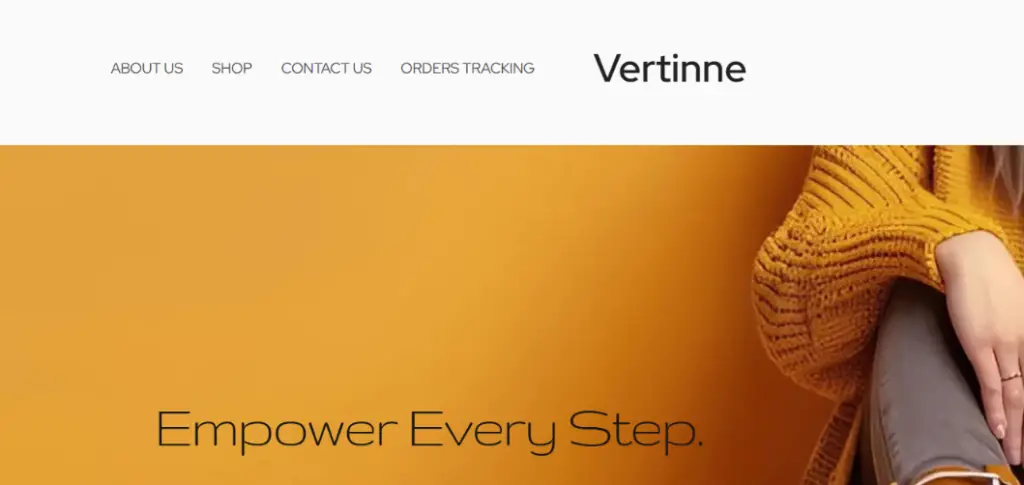 Vertinne.com Homepage