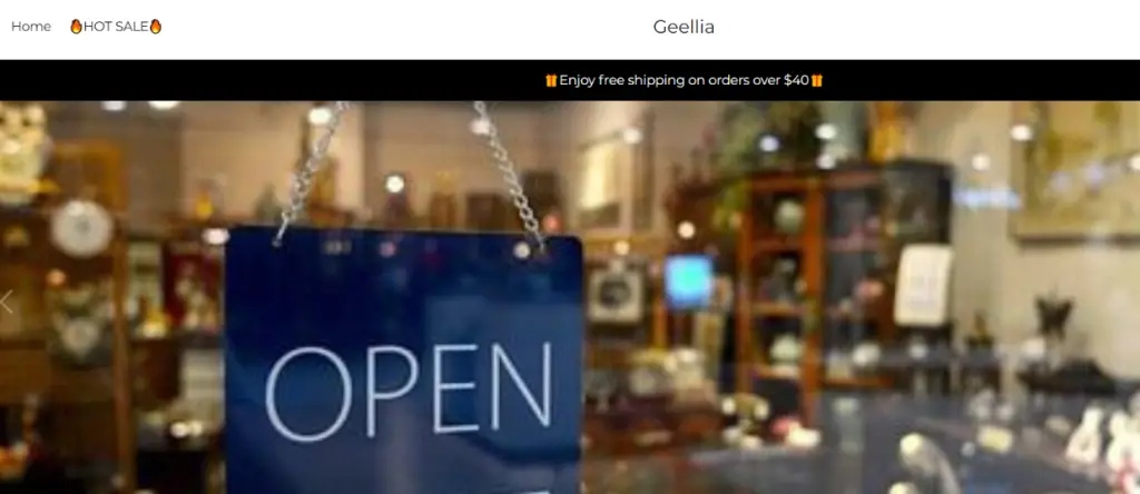 Geellia.com Homepage 