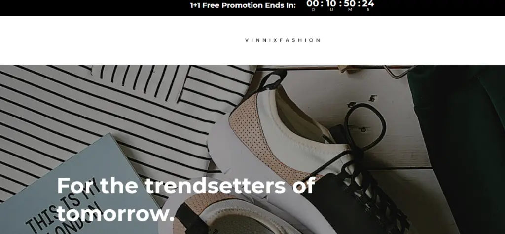 Vinnixfashion.com Homepage