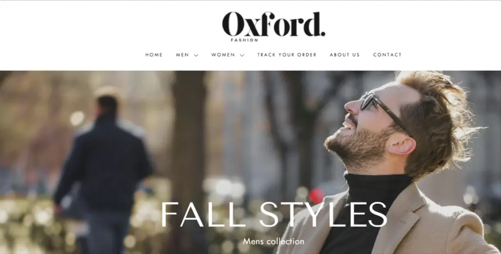 Oxford-fashion.co.uk Homepage