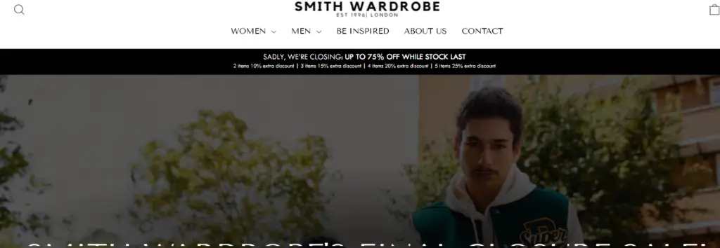 Smithwardrobe.uk Homepage