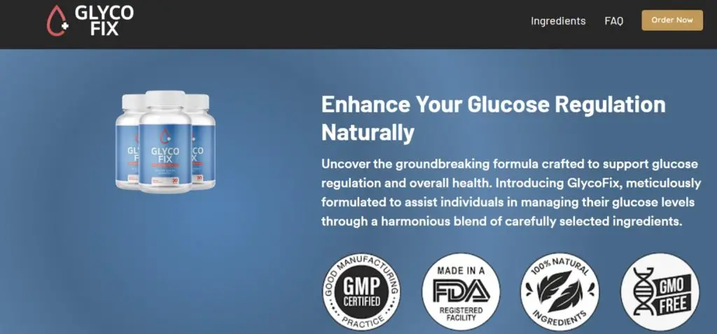 Glycofix.com Homepage