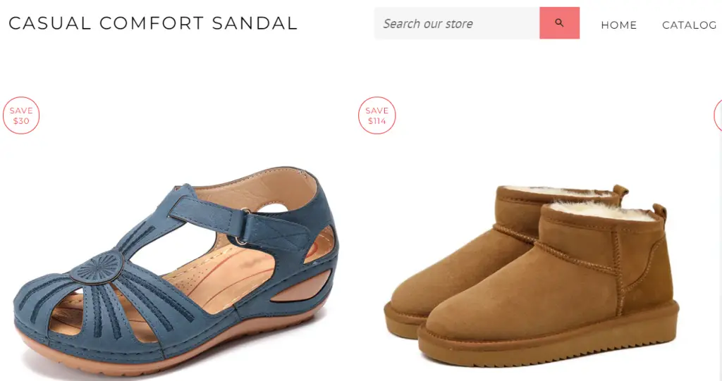 CasualComfortSandal.com  Homepage 