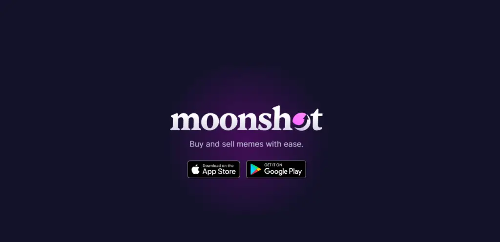 MoonShot App Homepage 