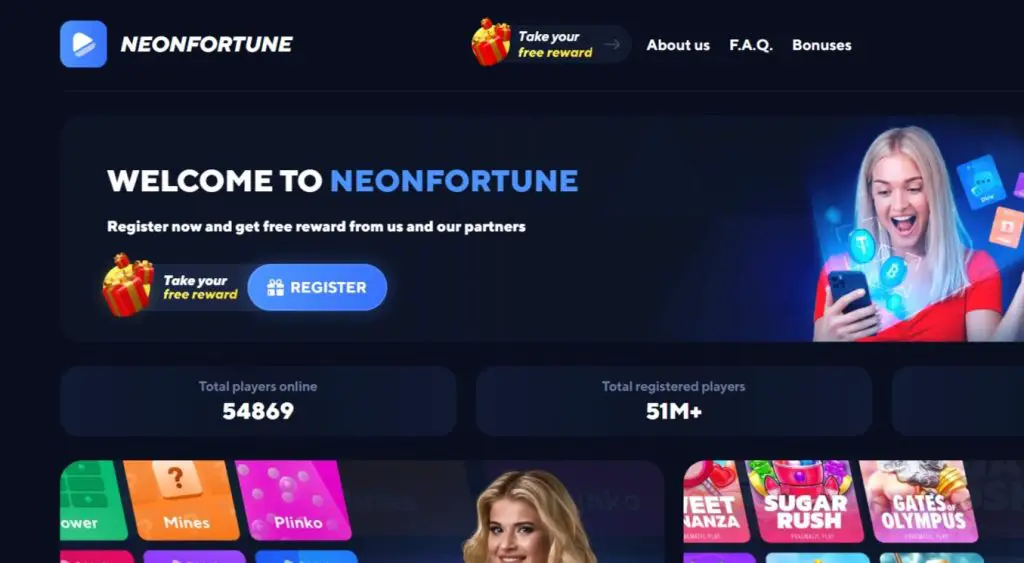 Neonfortune.Top Homepage