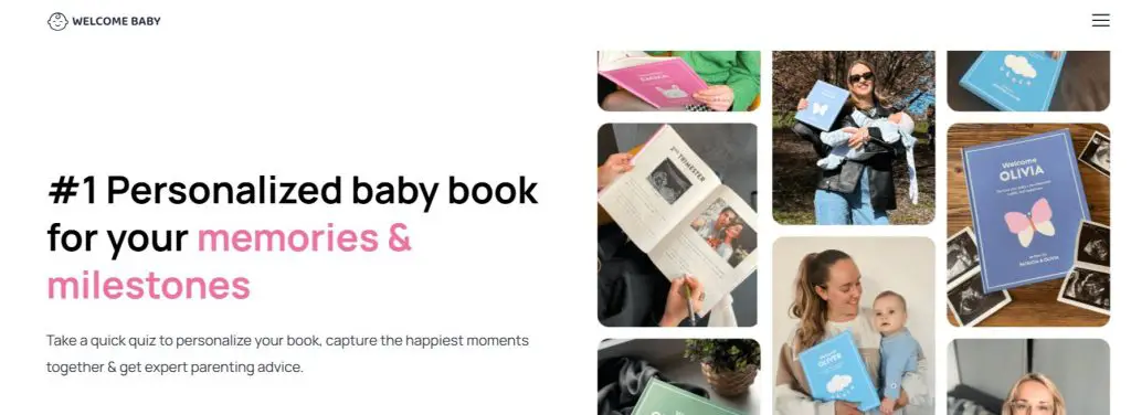 Welcome Baby Book Homepage