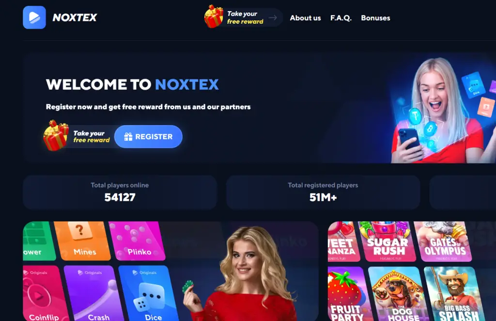 Noxtex.com Homepage 