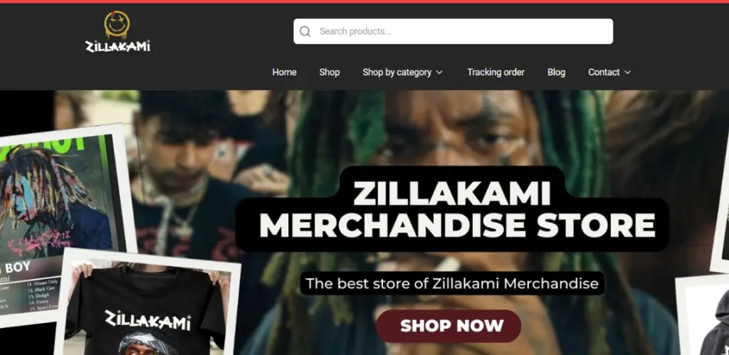 ZillaKamiStore Homepage 