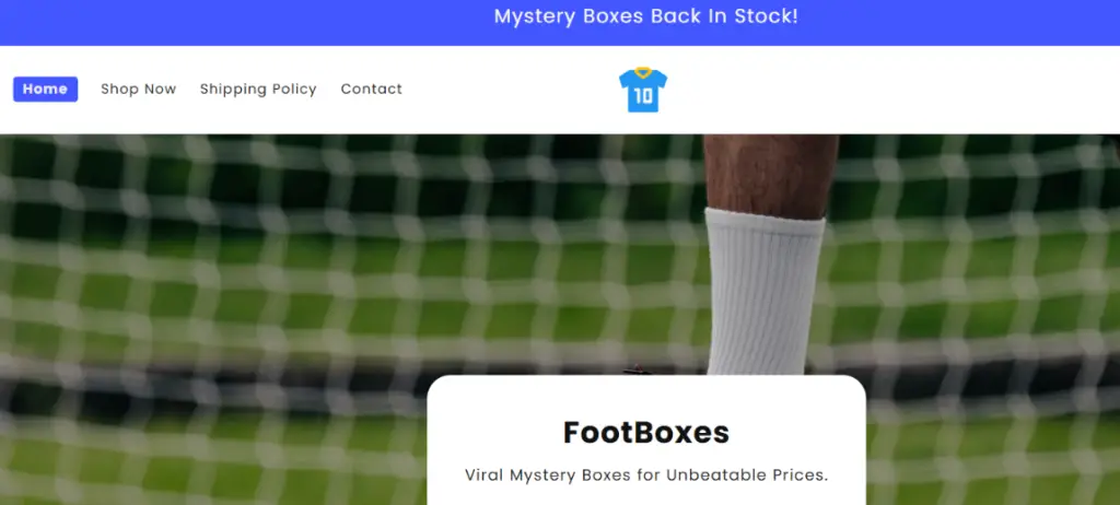 Footboxes Homepage 