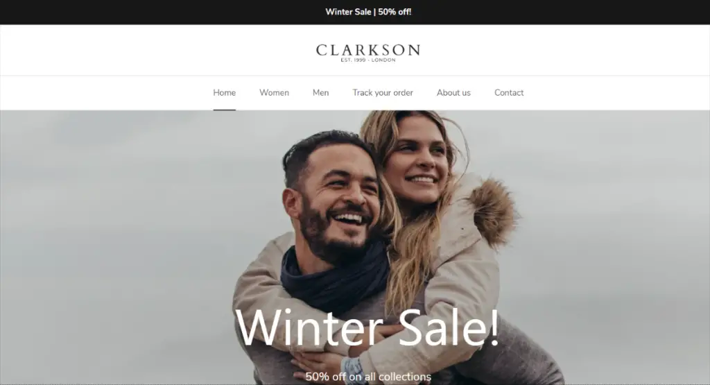 Clarkson London Homepage