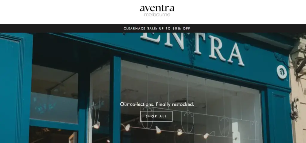 Aventra Melbourne Homepage 