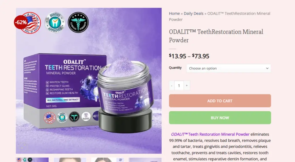 Odalit Teeth Restoration Powder