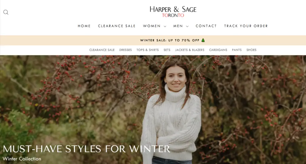 Harper and sage Homepage