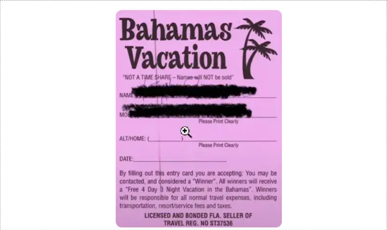 Tolliver Travel Free Bahamas 