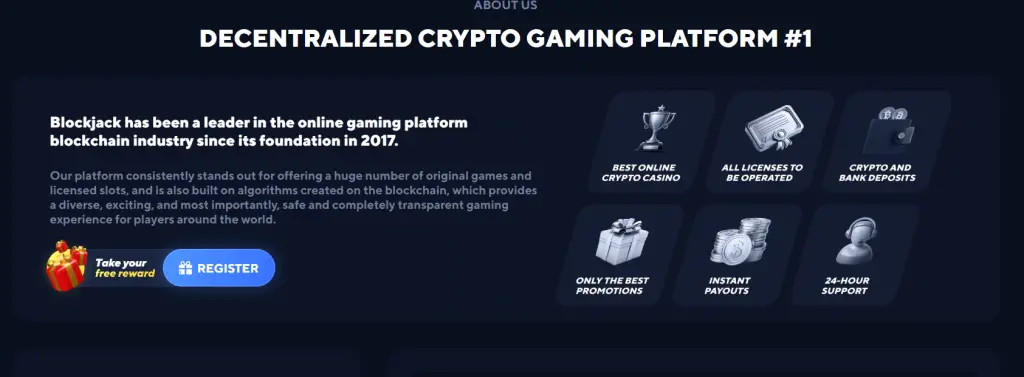 Blockjack Crypto Gaming Platform