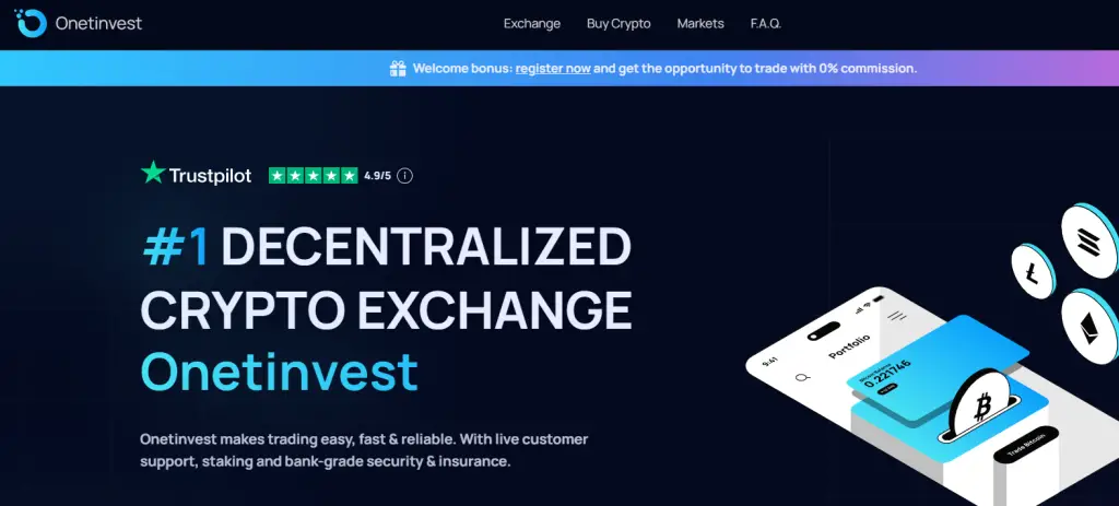 Onetinvest Homepage 