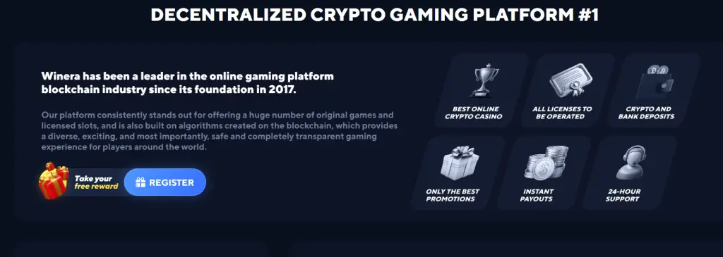 Winera Crypto Gaming Platform