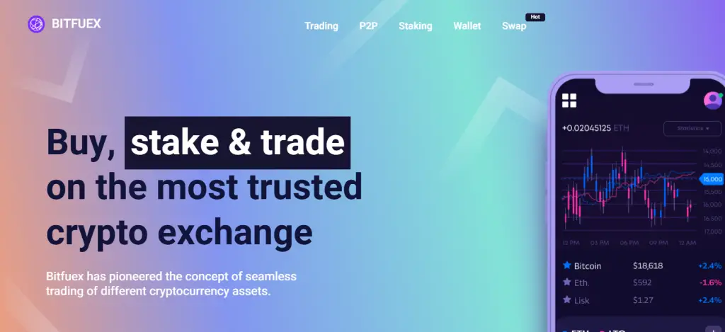 Bitfuex Homepage